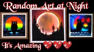 RANDOM ART AT NIGHT |||Krissy Tiktok Vlogs