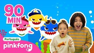 [TV] É hora de dança com Bebê Tubarão! | +Completo | Pinkfong, Bebê Tubarão! Canções para Crianças