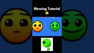 Mewing Tutorial  - Lobotomy Dash #geometrydash #fireinthehole #shorts