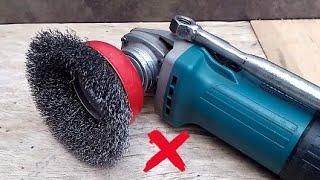 The Rotating Wire Brush Angle Grinder Trick That Millions Will Appreciate