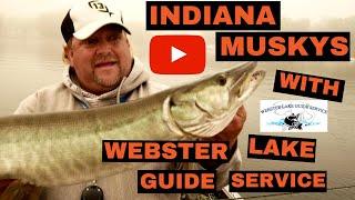 Indiana Muskys with Webster Lake Guide Service! FIGURE 8 STRIKES! (5 fish day!)