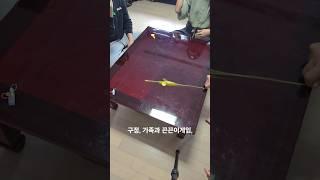 구정, 가족과 끈끈이 게임,