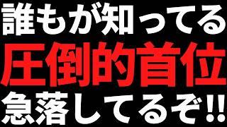 あの超有名な業界ぶっちぎり首位株が急落してるぞ！