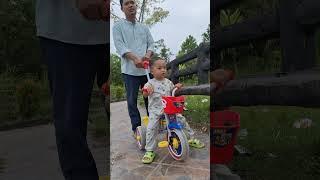 zaid mau naik sepeda #sepeda #sepedaanak #bermain #jalanjalan #bubuzaid #family