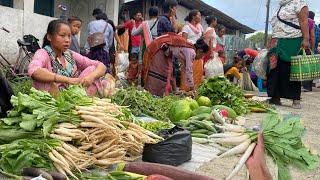 Bought Organic Vegetables From Market || Markets of Arunachal Pradesh || Wild Vegetables