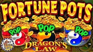 POP BIG WINS. BIG BONUS. BIG LINE HITS - Dragon’s Law Fortune Pots - Konami Slots