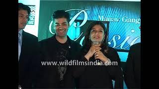 Raveena Tandon and Karan Johar at music Passion album launch