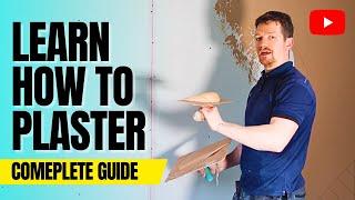 Plastering A Wall For Beginners | FULL PROCESS FROM START TO FINISH!