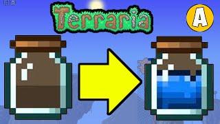 Terraria How to fill empty Bottles with Water (2 WAYS)