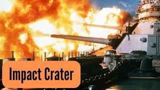 How Big Is the Crater Made By a 16in Gun?