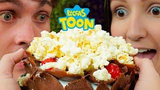 LUCCAS TOON EM: O FAMOSO BOLO DE PIPOCA ‘’POPCORN CAKE’’ (LOJA DE PIPOCA)