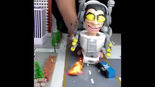  Making New SUPER TV MAN vs Crazy G-MAN Skibidi Toilet 3.0 with polymer clay