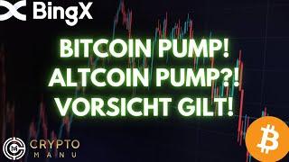 CRYPTO PUMP?! BITCOIN WIDERSTAND! ALTCOINS VOR ERHOLUNG?! TRADE UPDATES!