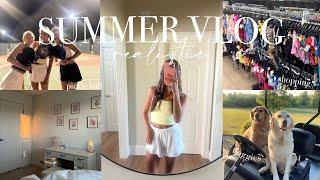 A REALISTIC SUMMER VLOG | pickle ball, shopping + friends