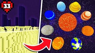 How I Built the Entire Solar System in Minecraft Hardcore!