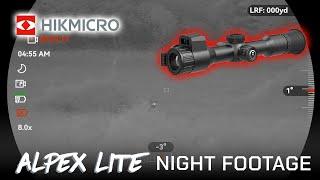 HIKMICRO ALPEX Lite Digital Day/Night Vision Riflescope Test Footage