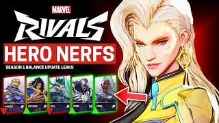 Marvel Rivals Season 1 Hero BUFFS and NERFS are Leaked?