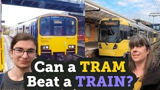 Can a TRAM Beat a TRAIN from Altrincham to Manchester?