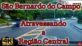 Conhecendo a cidade de São Bernardo do Campo atravessando. região central em 4k