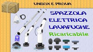 Spazzola rotante Homtronics lava fughe, Ricaricabile!