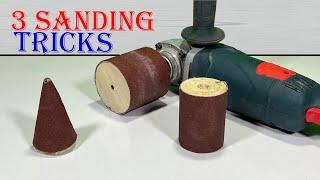 Sanding Ideas with Angle Grinder, Angle Grinder Hack