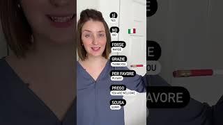 Learn commonly used Italian words #shorts