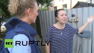 Ukraine  Heavy shelling hits Lugansk civilian areas GRAPHIC