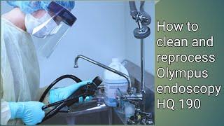 How to Clean & Reprocess Olympus Endoscope HQ 190 #BD_ENDOSCOPY