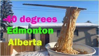 -40 degrees Edmonton Alberta wow!!!!!!! | Pinoy in Canada | Buhay sa Canada