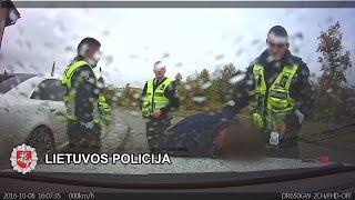 Neblaivus vairuotojas nestojo net šaudant į padangas