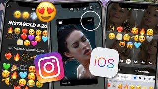 INSTAGOLD IOS ATUALIZADO 2024 INSTAGRAM estilo IPHONE com EMOJIS IOS + FONTS + REPOST REELS IOS 