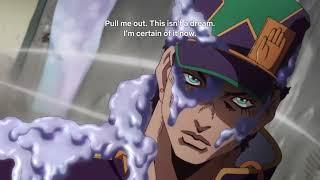 JJBA Stone Ocean: Jotaro punches Jolyne