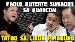 CONG. ACOP AT BARBERS- BISTADO SI PAOLO DUTERTE- TATTOO NG TRIAD PINABURA