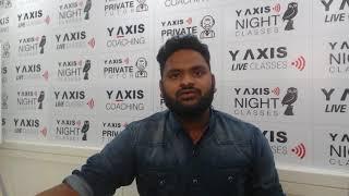 John Nitin thanks Y-Axis Coaching