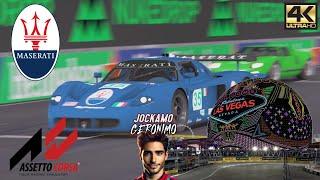 Maserati MC12 GT1 at Las Vegas 2023 Track Mod | Assetto Corsa | Clip 01 | #lasvegas