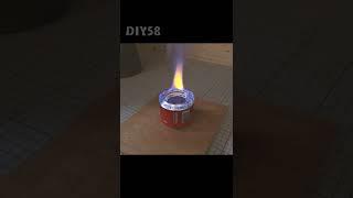 How to make an alcohol stove from aluminum cans (short ver)