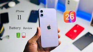 iOS 26 on iPhone 11 Battery Review | iPhone 11 battery test on  iOS 26