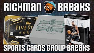  GOLD GALORE!  Monday Night Rickman LIVE Group Breaks | NBA  NFL  MLB ️