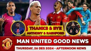  MANCHESTER UNITED NEWS TODAY  MAN UNITED TRANSFER  ANTHONY RASHFORD OUT?? AMORIN WANTS RAFINHA