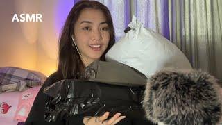 asmr - unboxing my shopee & shein parcel | slow whisper, tapping, crinkles