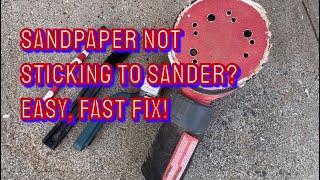 Sandpaper Not Sticking to Velcro on Sander? Easy, Fast Fix!