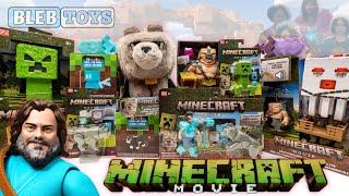 Minecraft movie toy collection unboxing ASMR | Dennis the wolf | blast attack Ghast | toy review