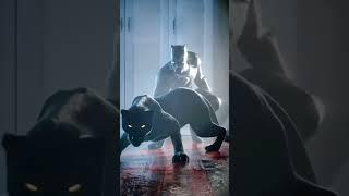 Do you like the black panther tiktok trend? ‍⬛ LeoNata family #shorts