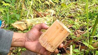 SURVIVAL LIFE  || how to make a bamboo glass for cofee