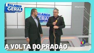 Assista como foi o retorno de Eduardo Prado na apresentação do Balanço Geral