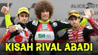 Mengenang Rivalitas Sengit Simoncelli vs Bautista vs Barbera, Pertarungan GP250 Paling Besar di Abad