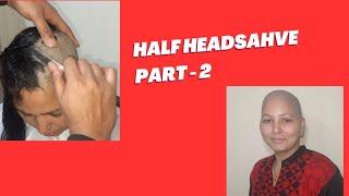 Headshave for donation Part - 2 | Headshave | Girl Headshave at Home  #lookscutesalon #headshave