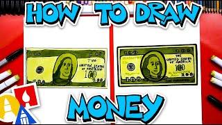 How To Draw Money -  One Hundred Dollar Bill