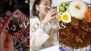 VLOGMAS 블로그마스  #05 | 마! 이게 카레다  카레가루 없이 향신료5가지로 스파이스커리(버터치킨카레) 만들어먹는 집순이의 일상브이로그 (2021브이로그마스)