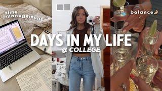 DAYS IN MY LIFE: balancing college & a social life 